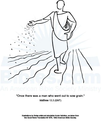 Annie Vallotton The Parable of the Sower Framed Art Print - Matthew 13.3 - Image 3