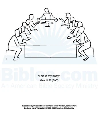 Annie Vallotton The Last Supper Framed Art Print - Mark 14.22 - Image 3
