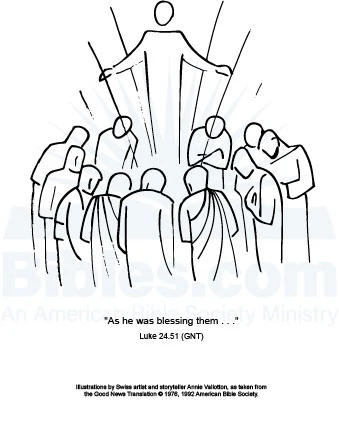 Annie Vallotton The Ascension Framed Art Print - Luke 24.51 - Image 3